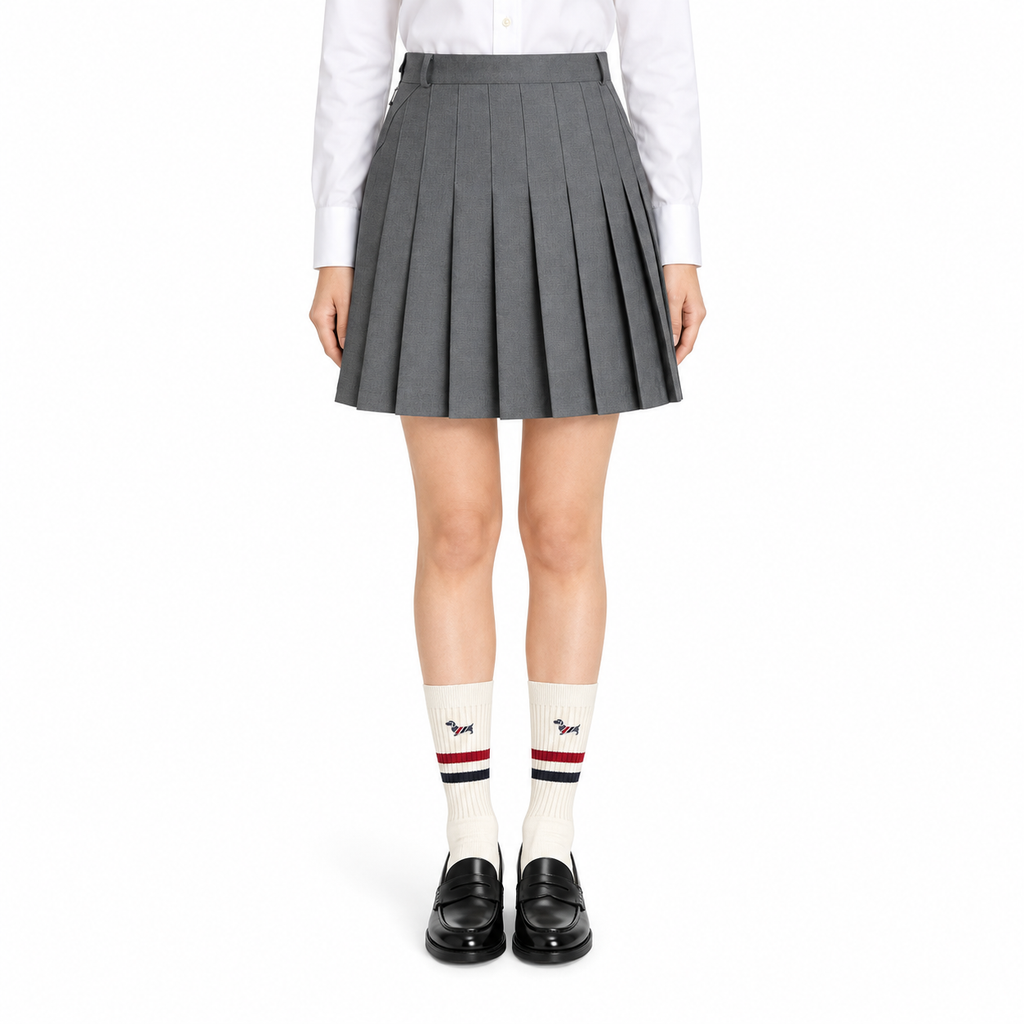 Women's Classic Pleated Mini Skirt | Thom Browne