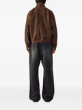 TOMBOY zip-up suede-effect jacket