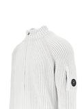 C.P. Company ribbed-knit Lens-detail cardigan