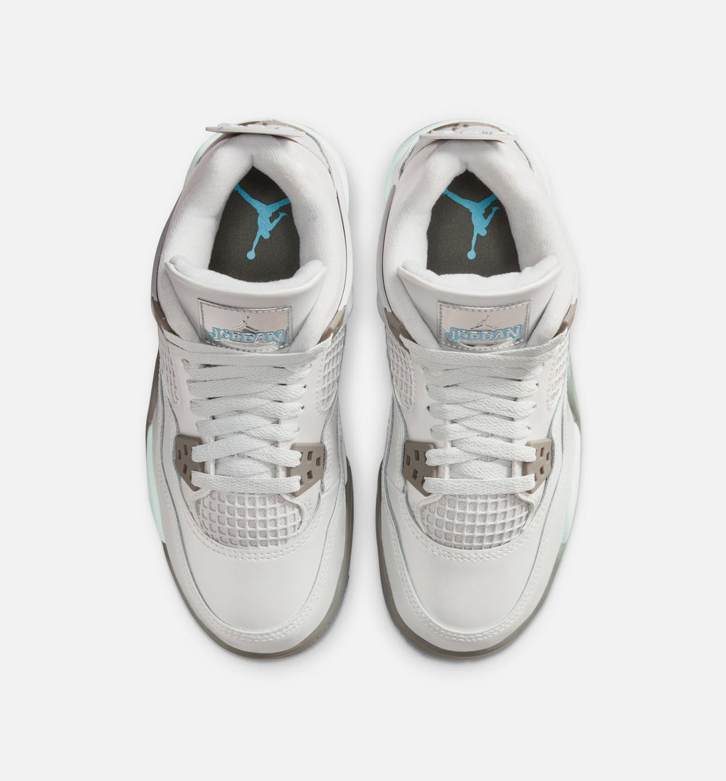 Air Jordan 4 Retro "Blue Chill" Big Kids' Shoe – Photon Dust/Blue Chill/Flat Pewter/White/Blue Tint