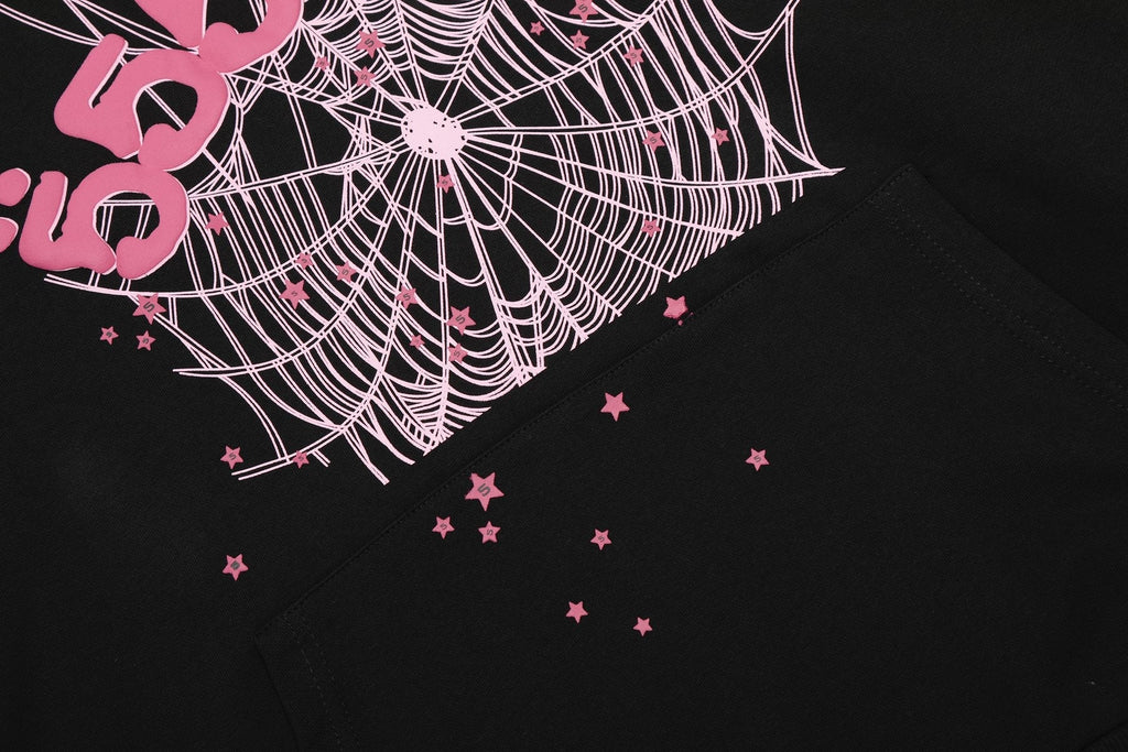 Sp5der Spiderweb Graphic Hoodie & Sweatpants Matching Set