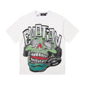 MIXED EMOTION Skull Headphones Graphic Short-Sleeve T-Shirt