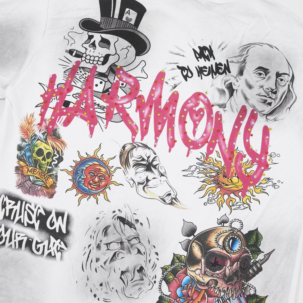 HARMONY Rhinestone-Style Graphic T-Shirt