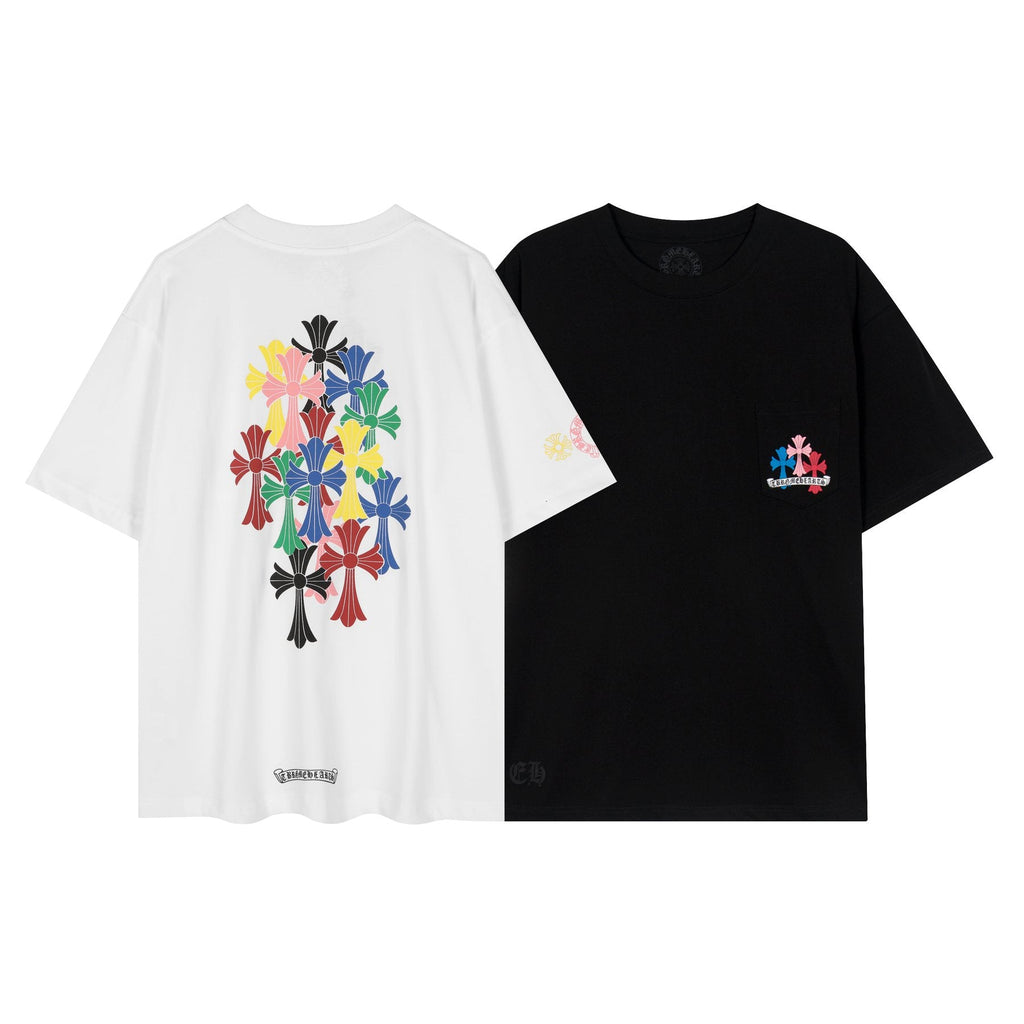 Chrome Hearts Sanskrit Rainbow Cross Graphic T-Shirt