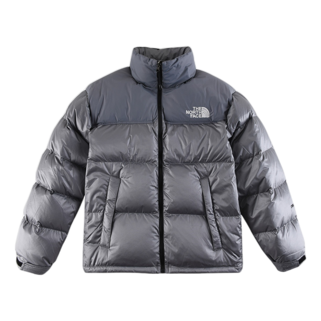 The North Face Contrast-Panel Stand-Collar Puffer Jacket | Women's Winter Coat