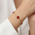 Van Cleef & Arpels Vintage Alhambra Five Motifs Carnelian Bracelet